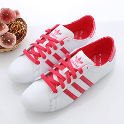 【女】Adidas☆CAMPUS DP ROUND W*運動鞋(紅/白)
